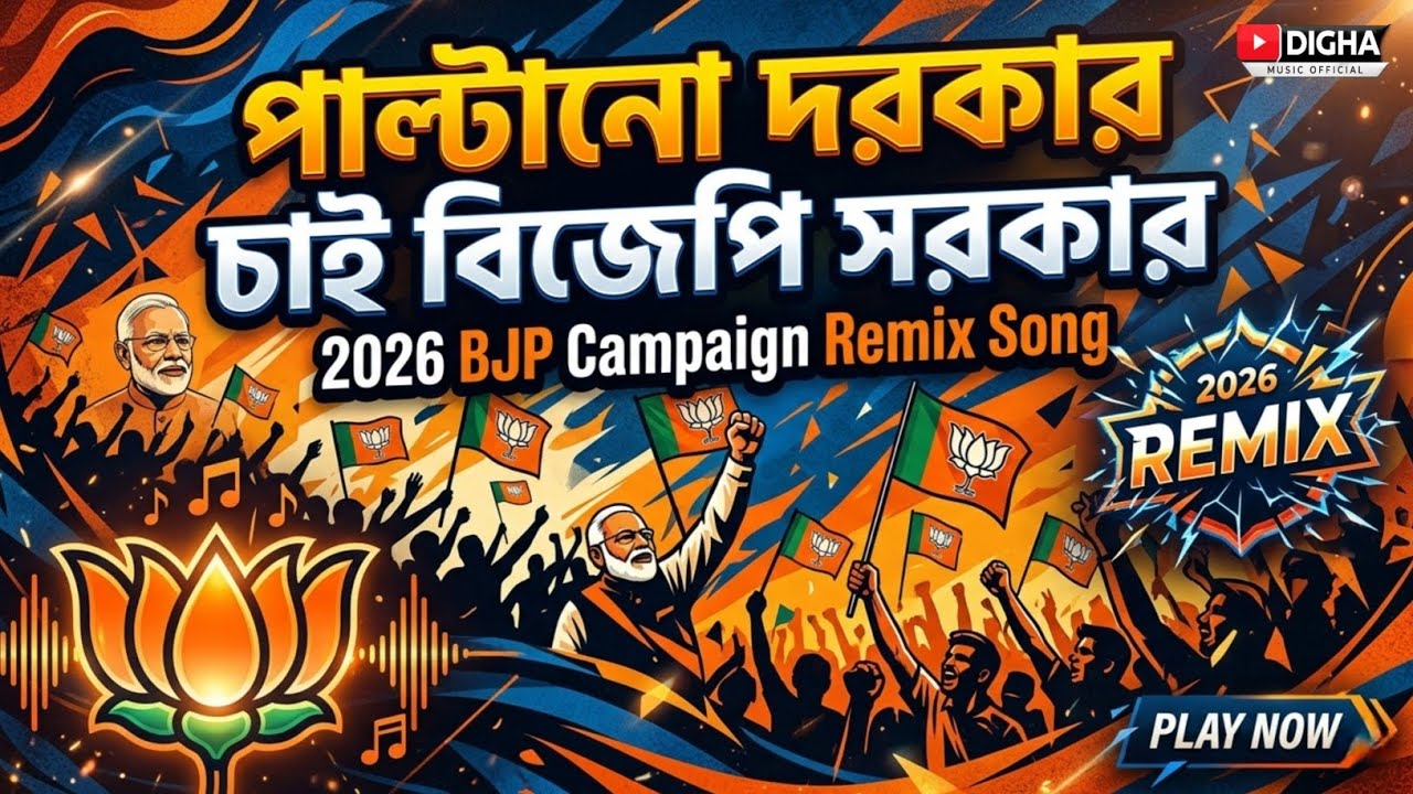 পাল্টানো দরকার চাই বিজেপি সরকার | 2026 BJP Campaign Remix Song | BJP Slogan | Digha Music Official