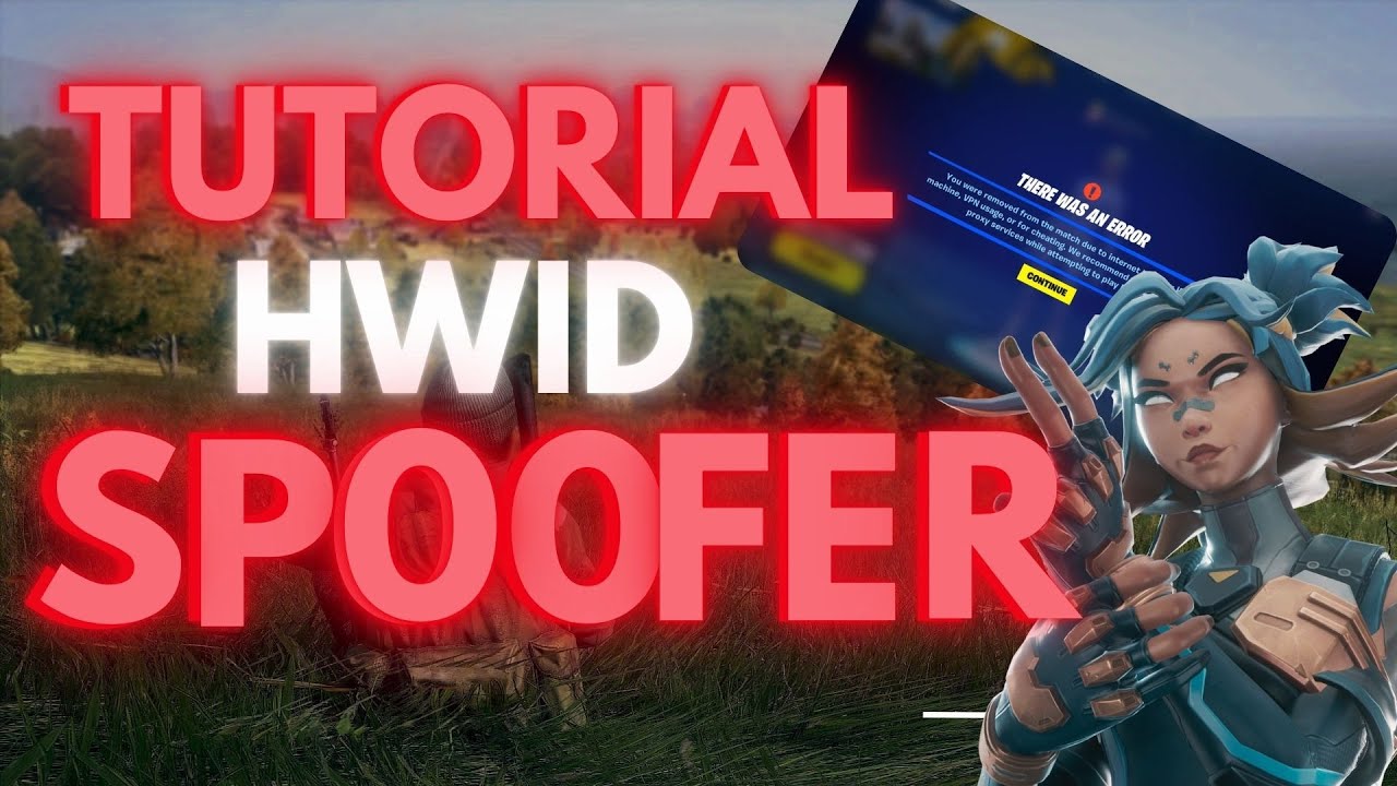 TUTORIAL COMO SPOOFAR GRATIS ? SEU PC E TIRAR SEU BANIMENTO HWID DO VALORANT E QUALQUER OUTRO JOGO