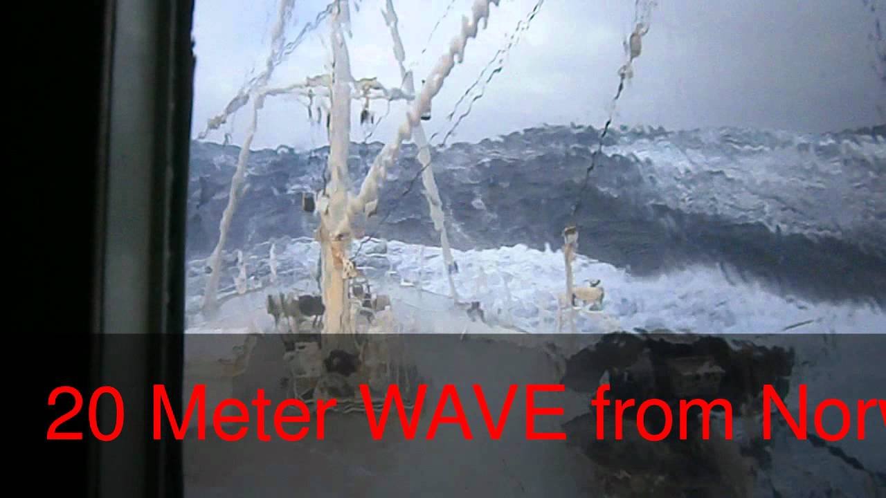 20 Meter WAVE from Norway Sea...