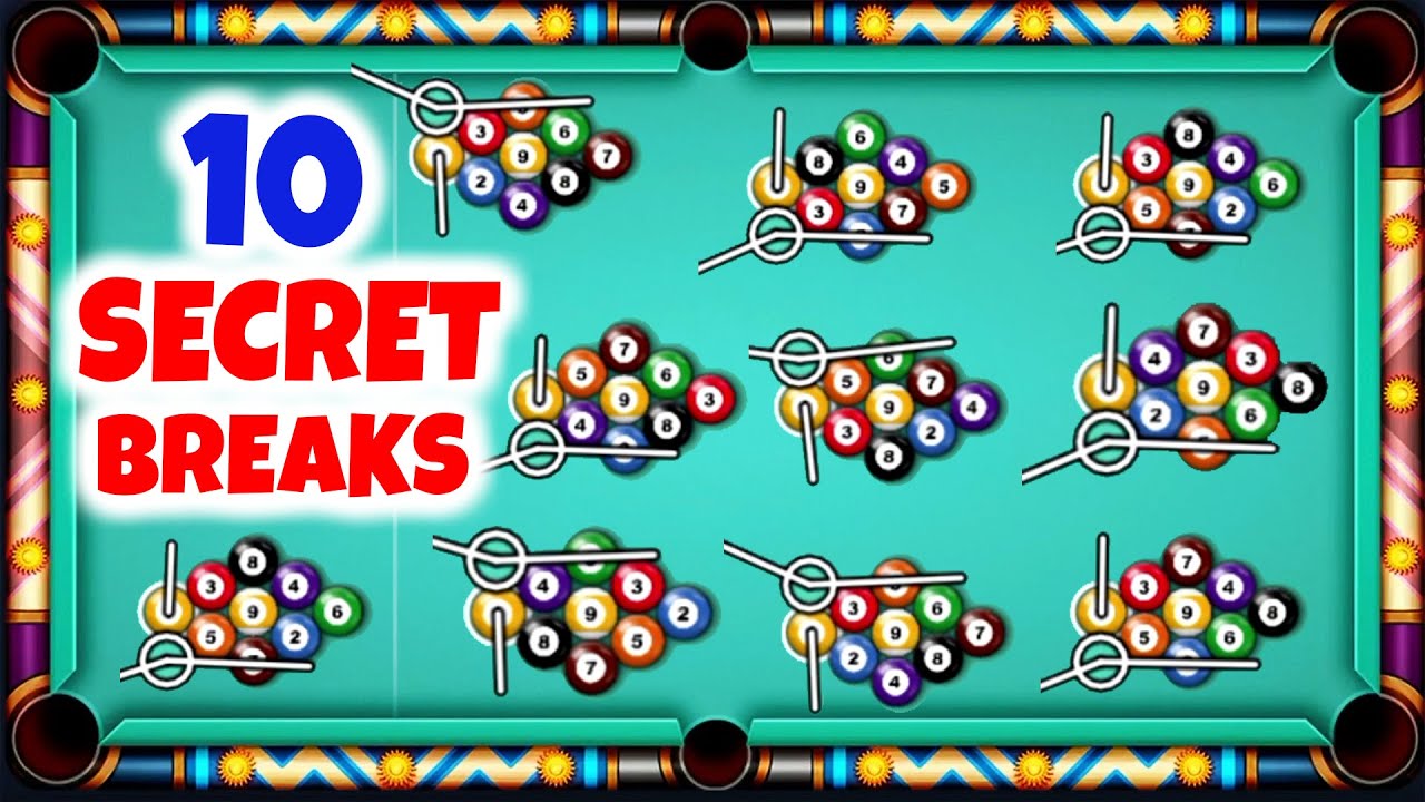 10 Secret Breaks 9 Ball Pool One Shot Win 🔥 9 ball pool trick shots 8 Ball Pool