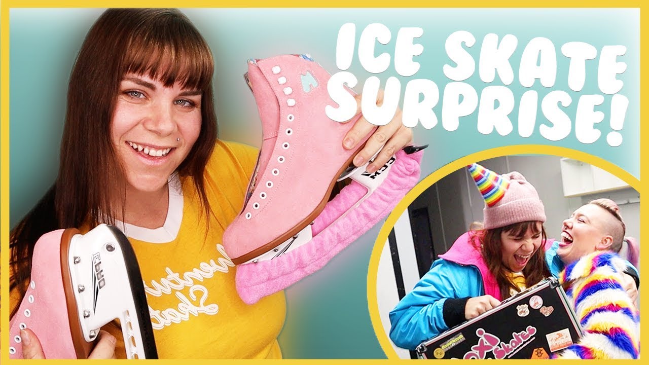Roller Skaters Try Ice Skating!