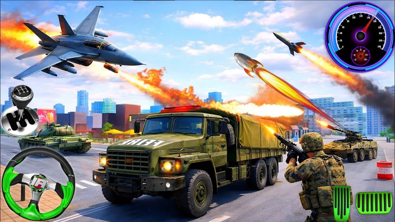 Army Truck Driving Cargo Games 2020-Us Offroad Army Track Driving Simulator...