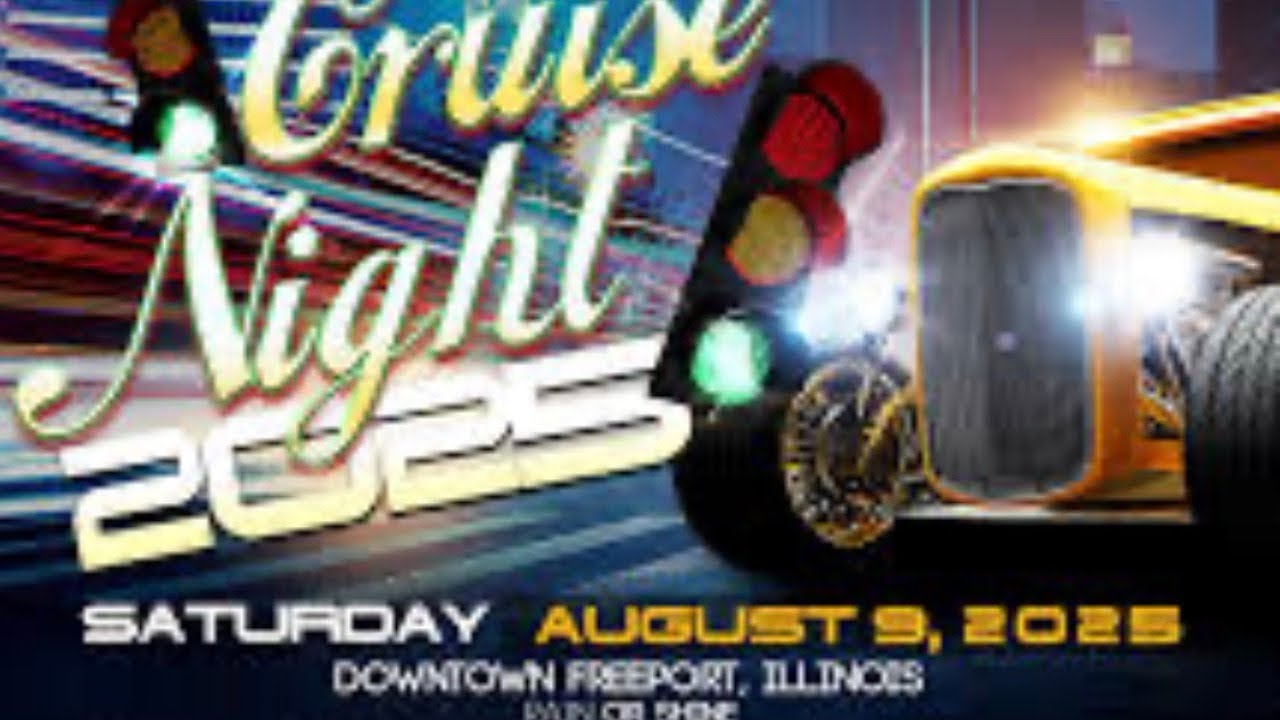 Cruise night in #freeport #illinois part 2