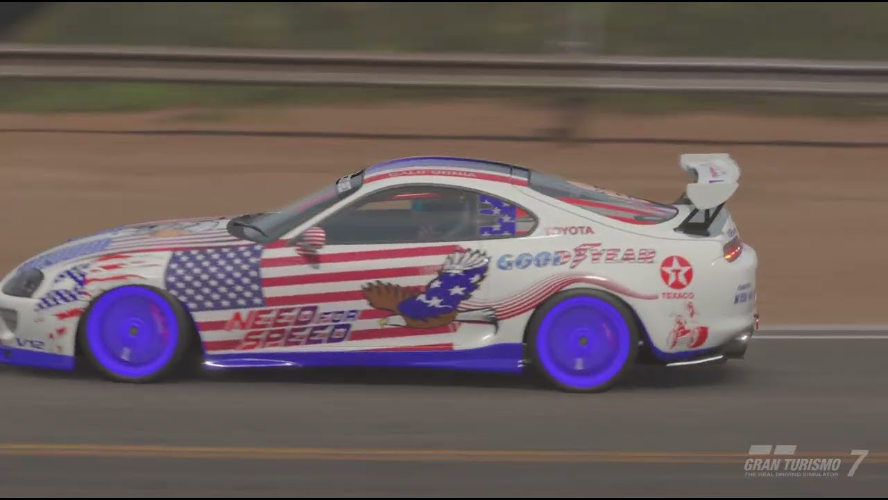 Toyota Supra RZ '97 V12 Biturbo / 946 hp racing at California coastal Highway 1 Grand Valley.