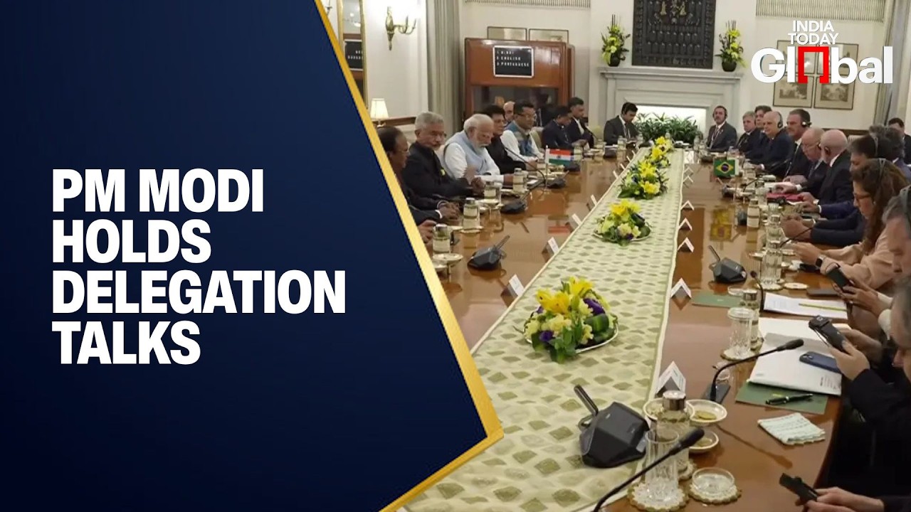 LIVE: PM Modi Holds Delegation Talks with President Lula