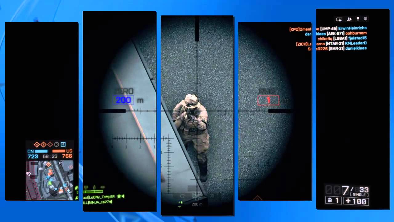 Battlefield 4 SSR-61 kill montage
