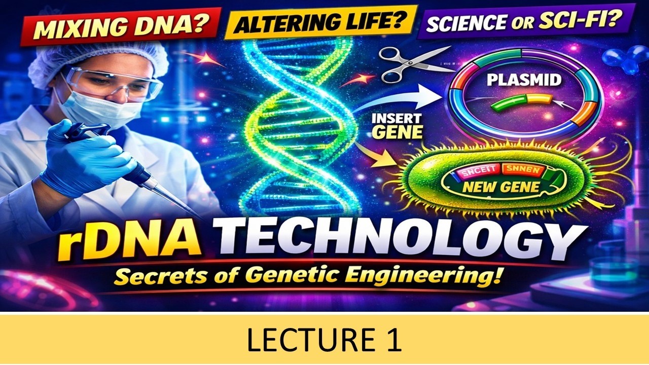 RECOMBINANT DNA TECHNOLOGY LECTURE 1