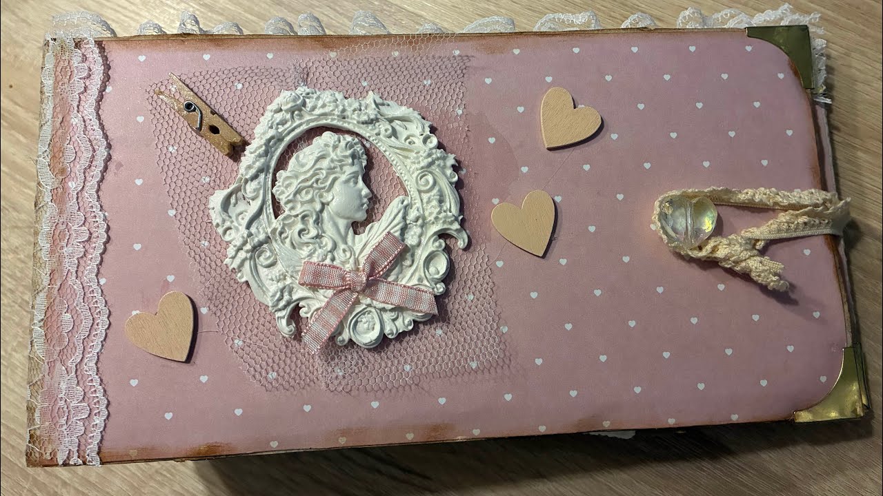 🎀PRÉSENTATION FUTURE CRÉATION RECYCLAGE🎀 #scrap #dentelle #recyclage #scrapbooking