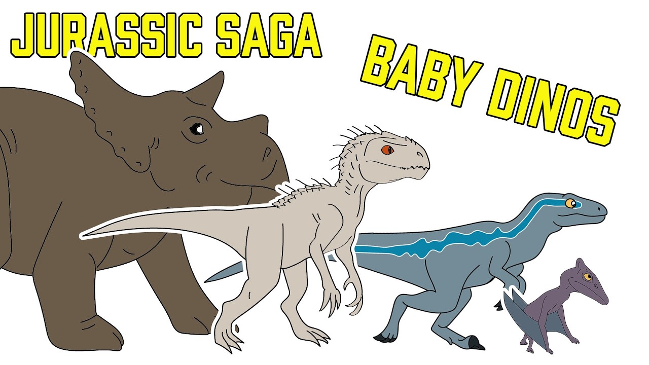 ALL JURASSIC SAGA BABY DINOSAURS 🥚🦖🦕 [Easter Special]