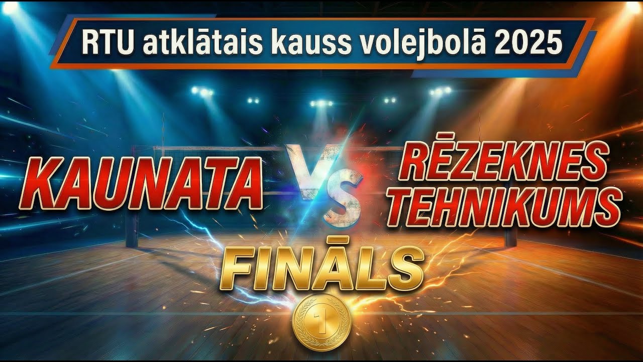 Kaunata VS Rēzeknes Tehnikums - RTU atklātais kauss volejbolā 2025 - FINĀLS