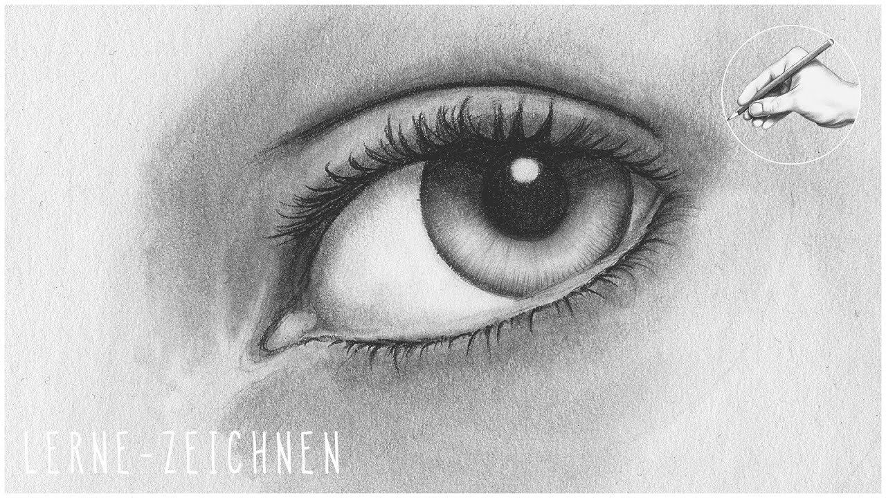 AUGE ZEICHNEN Teil 1 Iris und Pupille | how to draw a realistic eye realistisches Auge zeichnen