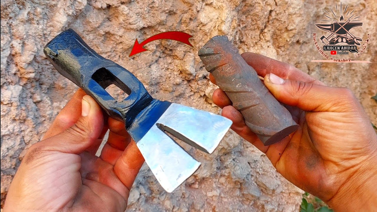 عملية تحويل الخردة إلى مطرقة شاكوش / The process of turning scrap into a hammer