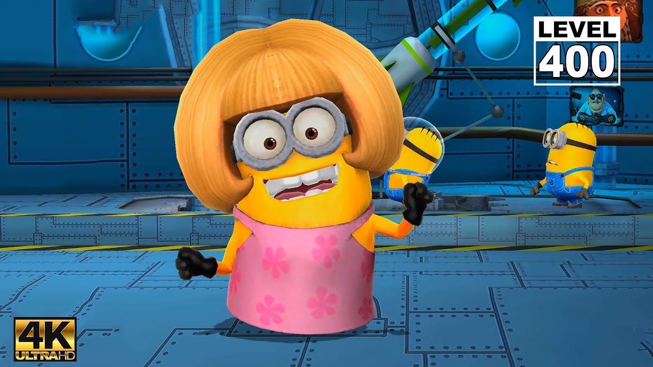 Minion Rush Mom Minion fly for 01m 20s with Gru's Rocket at The Arctic Base | Lv.400 Ep250 | UHD 4K