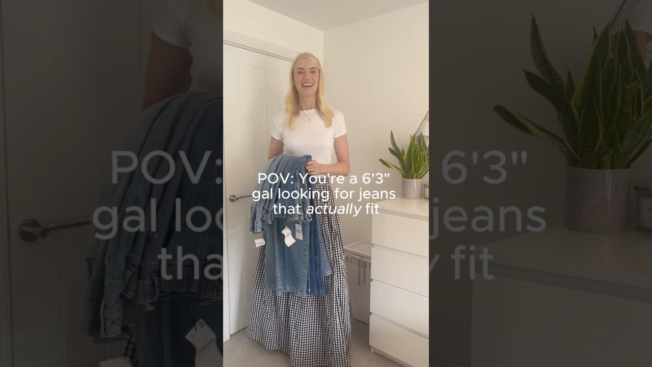 Tall jeans try on haul! #tallgirlstyle #talljeans #tallfashion #jeanstryon