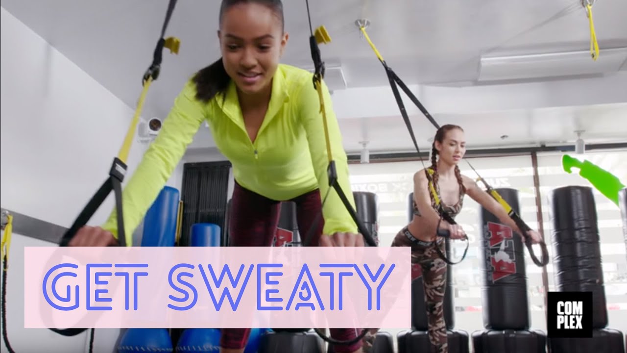 Karrueche Tran Talks Finding the Perfect Guy While Working Out On Get Sweaty with Emily Oberg