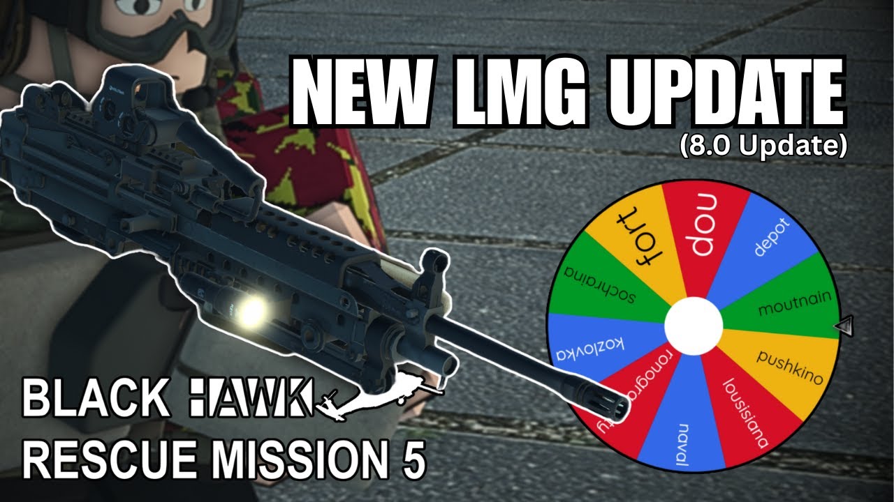 SUPPRESSING FIRE, while Spinning The Wheel. | Blackhawk Rescue Mission 5