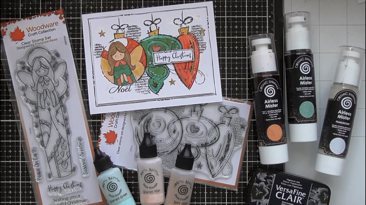 Angel Bauble with New Festive Woodware Stamps :D