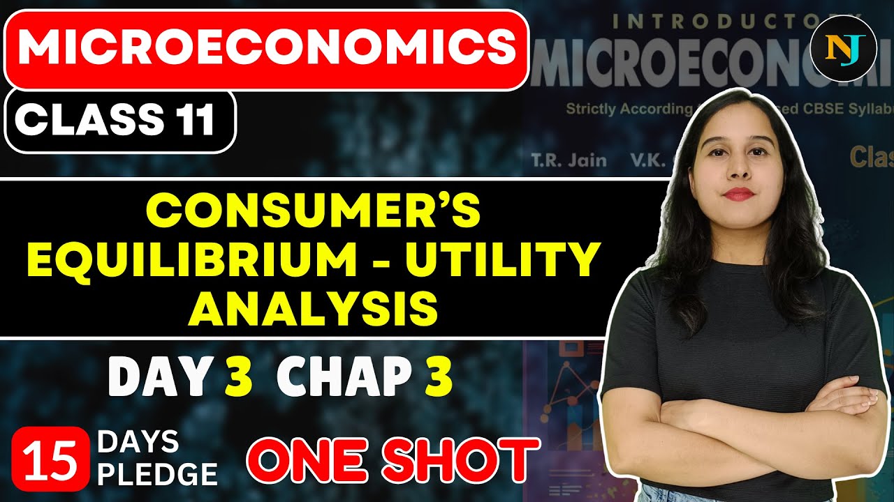 Consumer's Equilibrium - Utility Analysis | ONE SHOT | Microeconomics | Class 11 | TR Jain