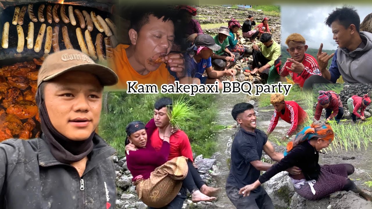 Dinma kam garera rati BBQ party gariyo || Ropai part 7 || Bhujung village || Vlog-54 ||