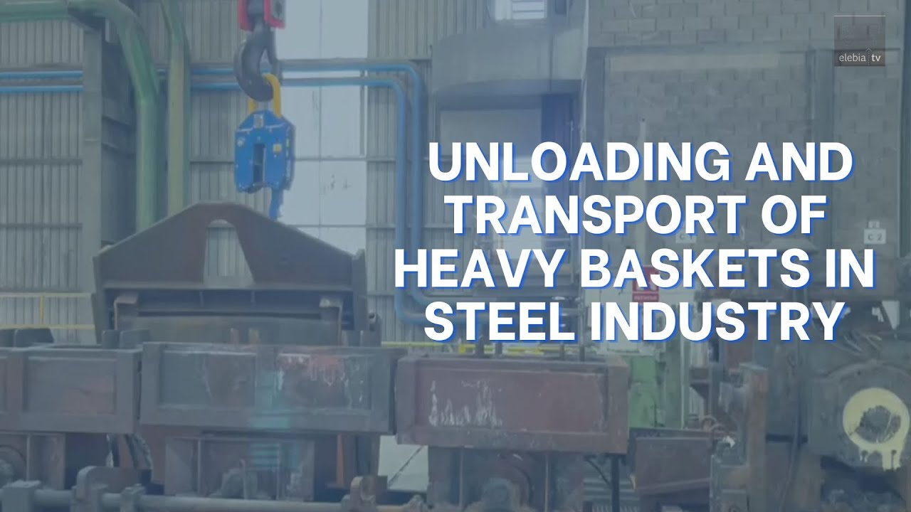 Neo50 Automatic Hook: Efficient Handling in Steel Industry | Smart Lifting Solutions | Elebia