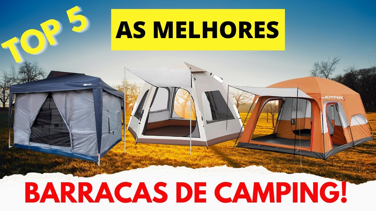 🏕️TOP 5 BARRACAS DE CAMPING! Conforto, Espaço e Proteção para suas Aventuras! ⛺