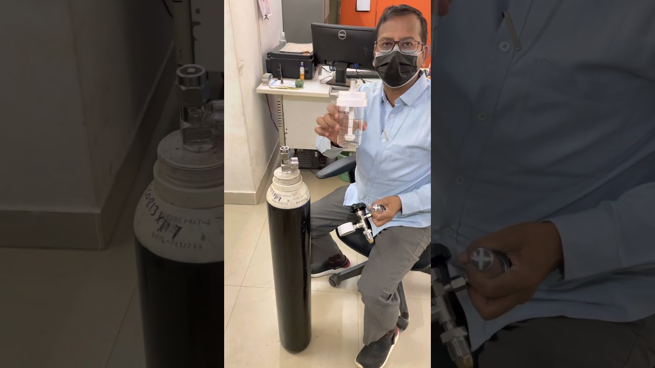 How to Connect Oxygen cylinder at home
