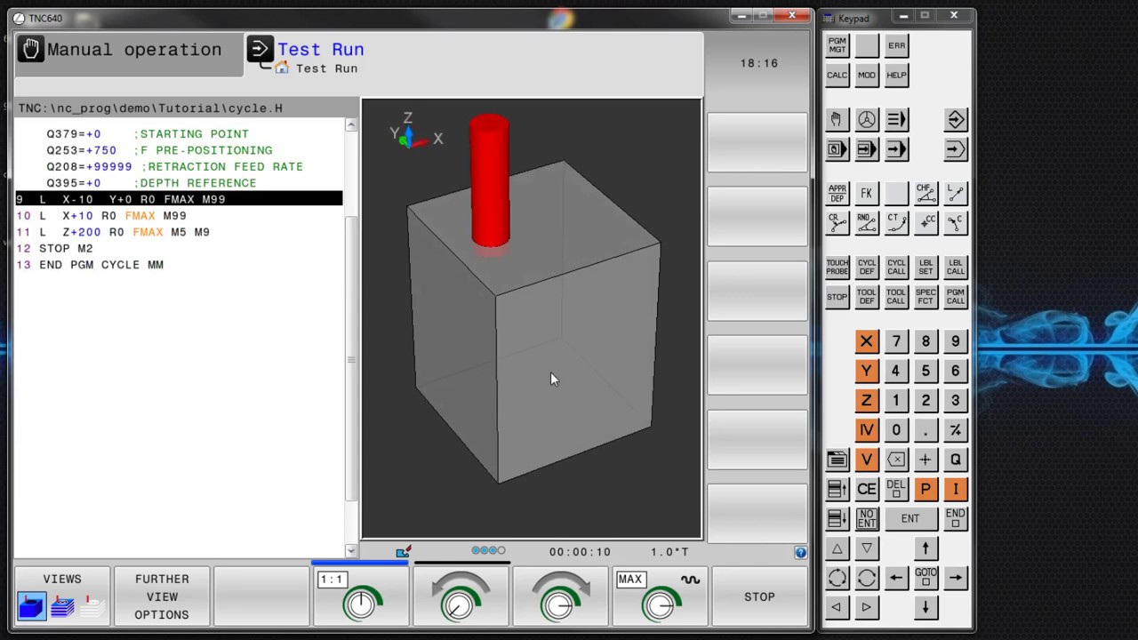 HEIDENHAIN - iTNC 640 CYCLE 205 - UNIVERSAL PECKING