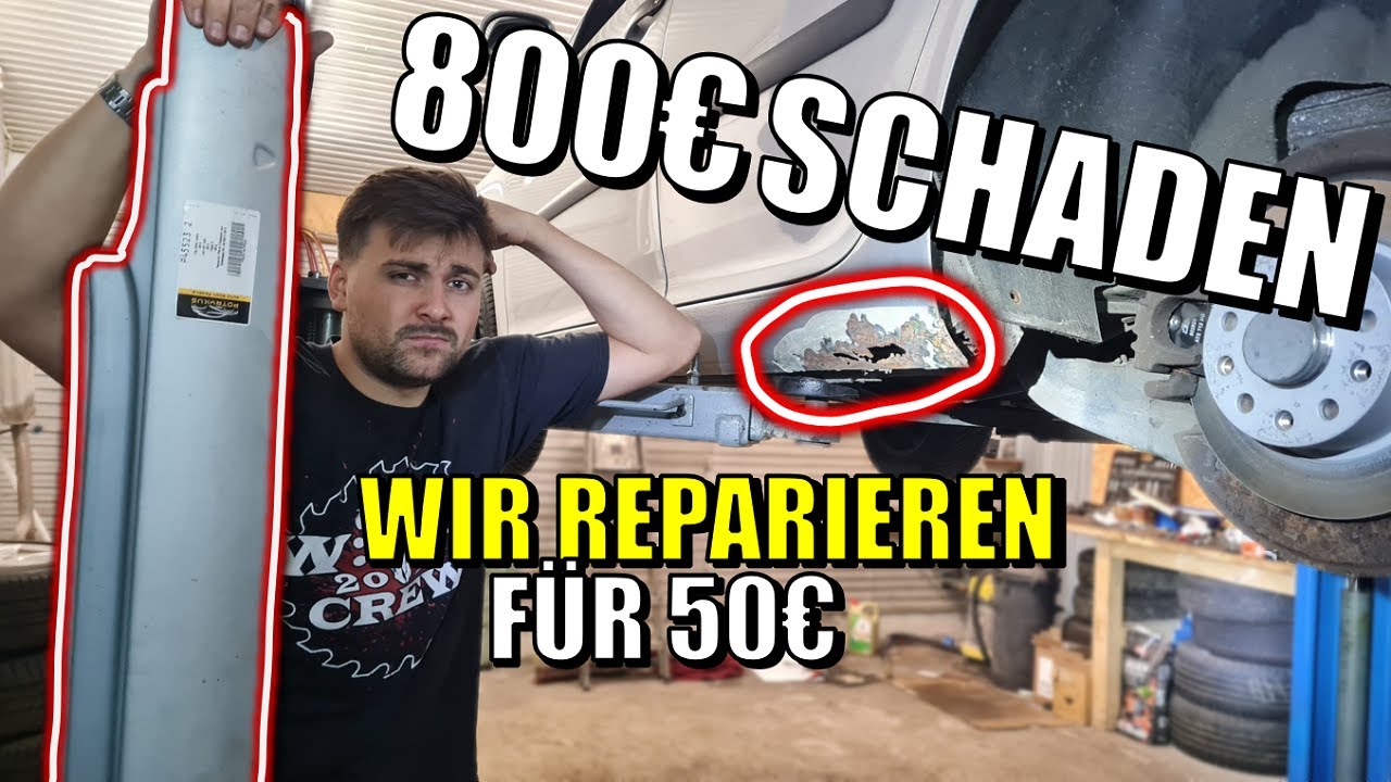 Notreparatur für den TÜV! Unter 6 Stunden den Schweller geschweißt und repariert ✅️ Heimwerkerpfusch