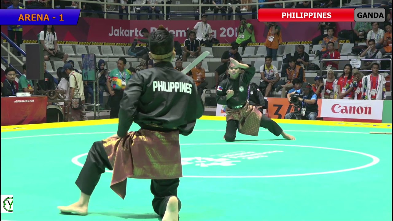 Pencak Silat Artistic Male Doubles Philippines Finals | 18th Asian Games Indonesian 2018