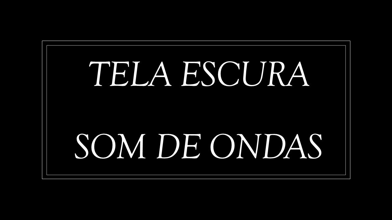 🔴 ♫ Som de ondas ♫ para dormir profundamente relaxar - Barulho do Mar (tela preta) Meditar - Yoga