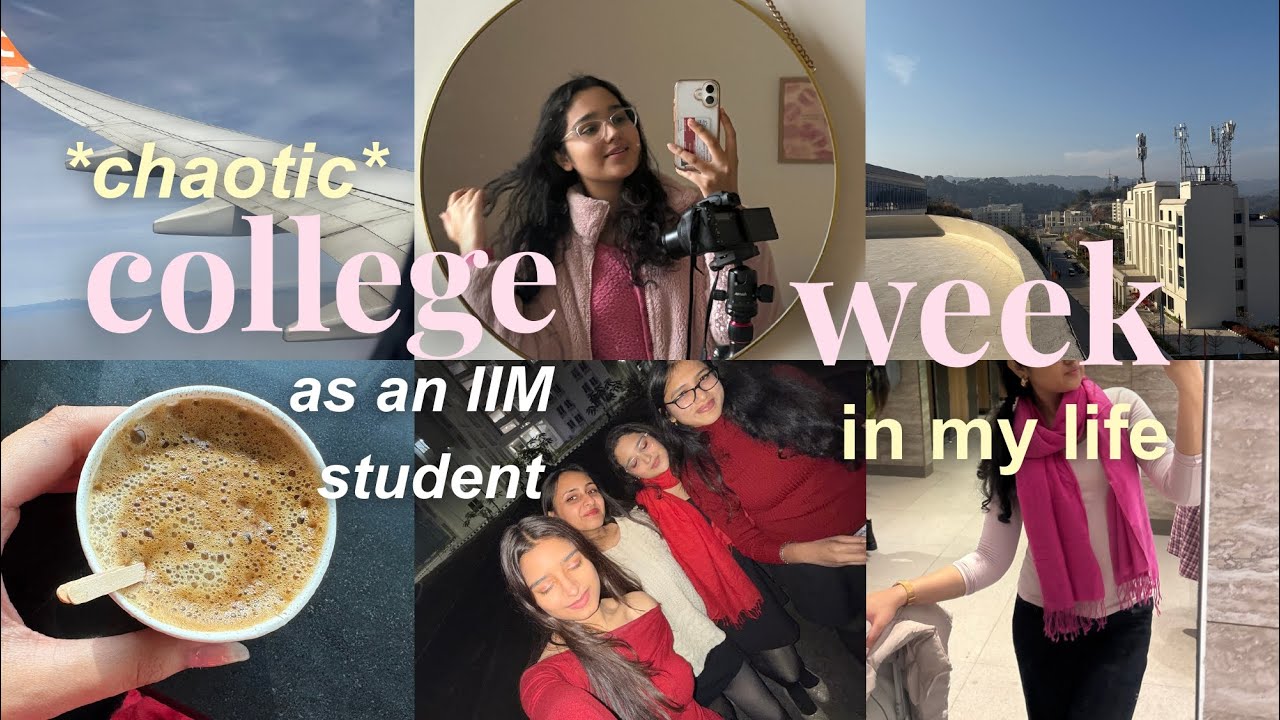 CHAOTIC COLLEGE WEEK IN MY LIFE 🏫 🎀༘ christmas at IIM, crazy classes & chaos