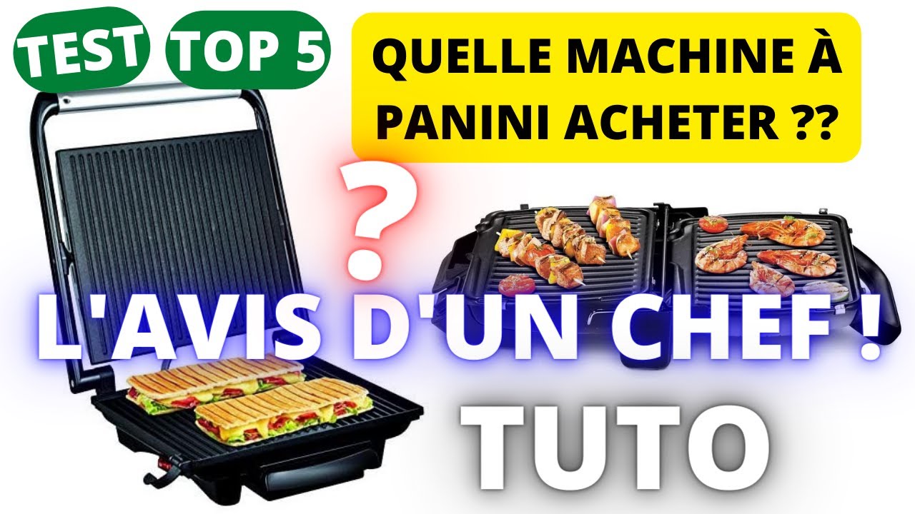 TOP5 Meilleur Appareil/Machine a Panini 2023 Quel/Comment choisir ?Gaufre Grillades Croque Monsieur