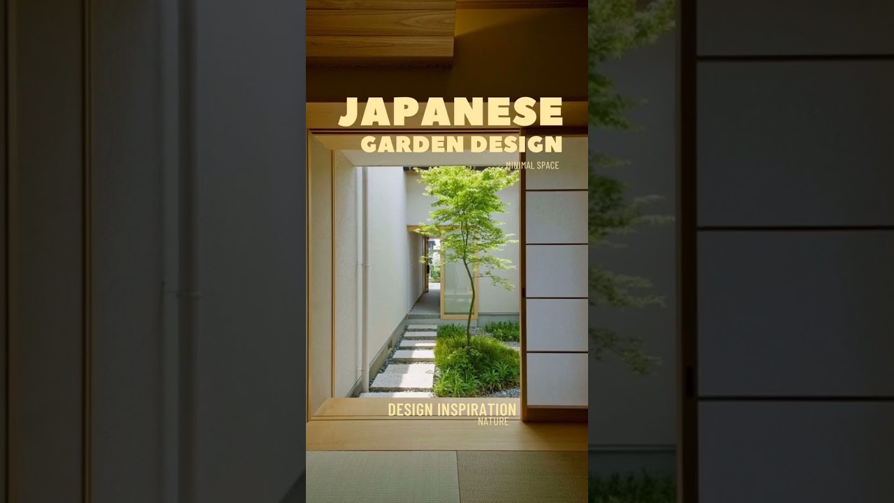 Japanese zen garden idea design inspiration #garden #shorts #minimalspace