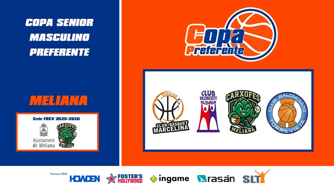 COPA SENIOR MASCULINO PREFERENTE SEMIFINAL 1 CBM Benifaió Alvinox - El Otro Vino CB Aldaia