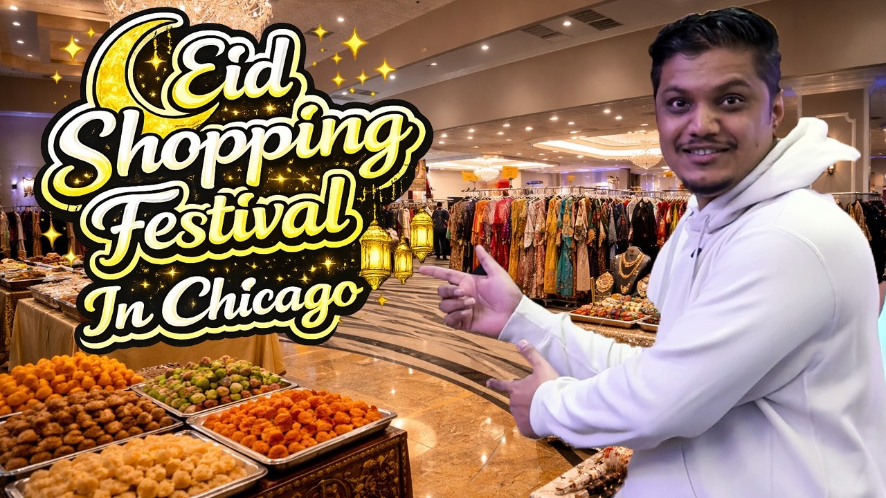 Eid Shopping in Chicago 🇺🇸 | Biggest Eid Shopping Festival 2026 | Desi Eid Bazaar in USA