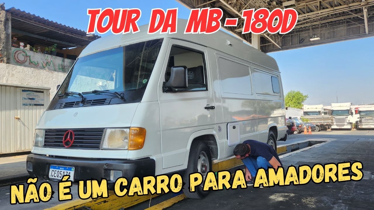 O TOUR MAIS ESPERADO DO YOUTUBE, É O DA MB-180D. MONTADO EM UMA VAN QUE PAGUEI R$ 18.000.00