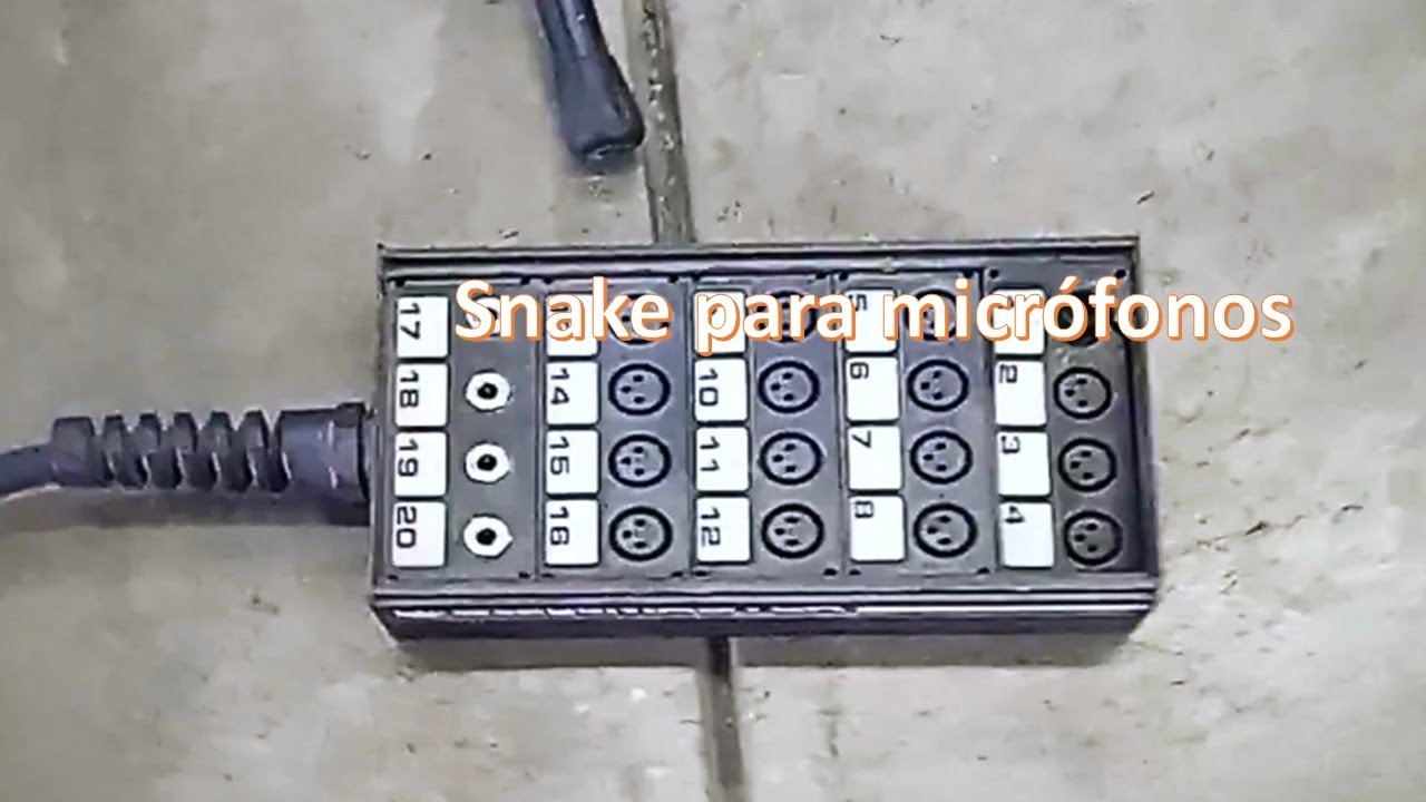 Para que sirve un snake o medusa para micr&oacute;fonos y como se utiliza 🐍 🎤🎙️