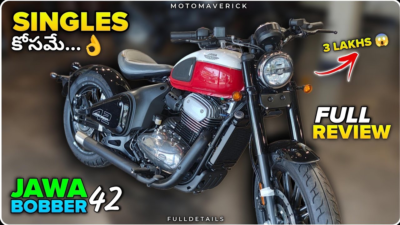Jawa Bobber 42 Bike Full Review In Telugu | Price & Features Explained In Telugu