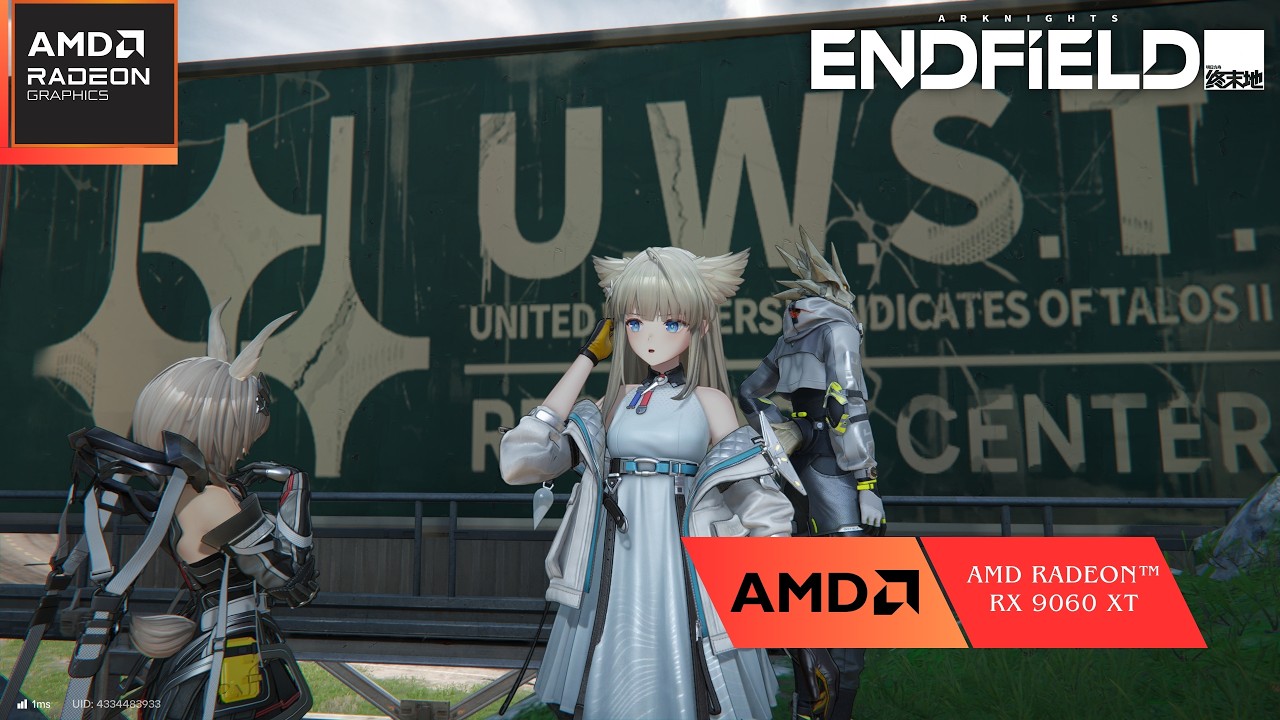 RX 9060 XT - Arknights Endfield | 1440p, максимальные настройки графики
