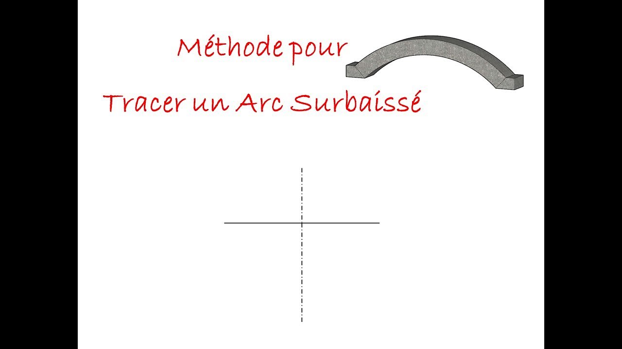 Méthode pour tracer un Arc Surbaissé