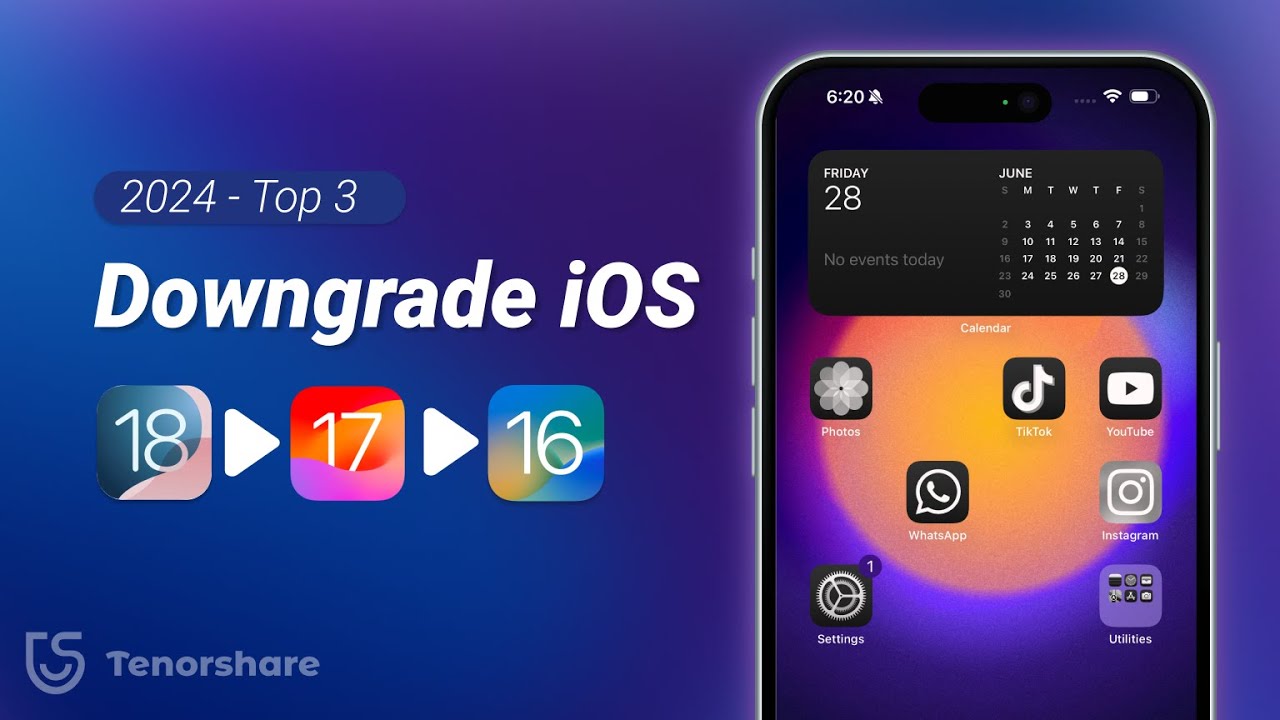 BEST iOS Firmware Downgrade Tools 2024 - How to Downgrade iOS 18/17/16/15 (Step-by-Step Guide)