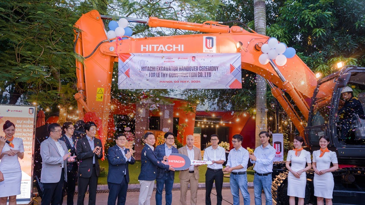 #vitrac B&Agrave;N GIAO M&Aacute;Y X&Uacute;C Đ&Agrave;O HITACHI CHO C&Ocirc;NG TY TNHH XD L&Ecirc; THY