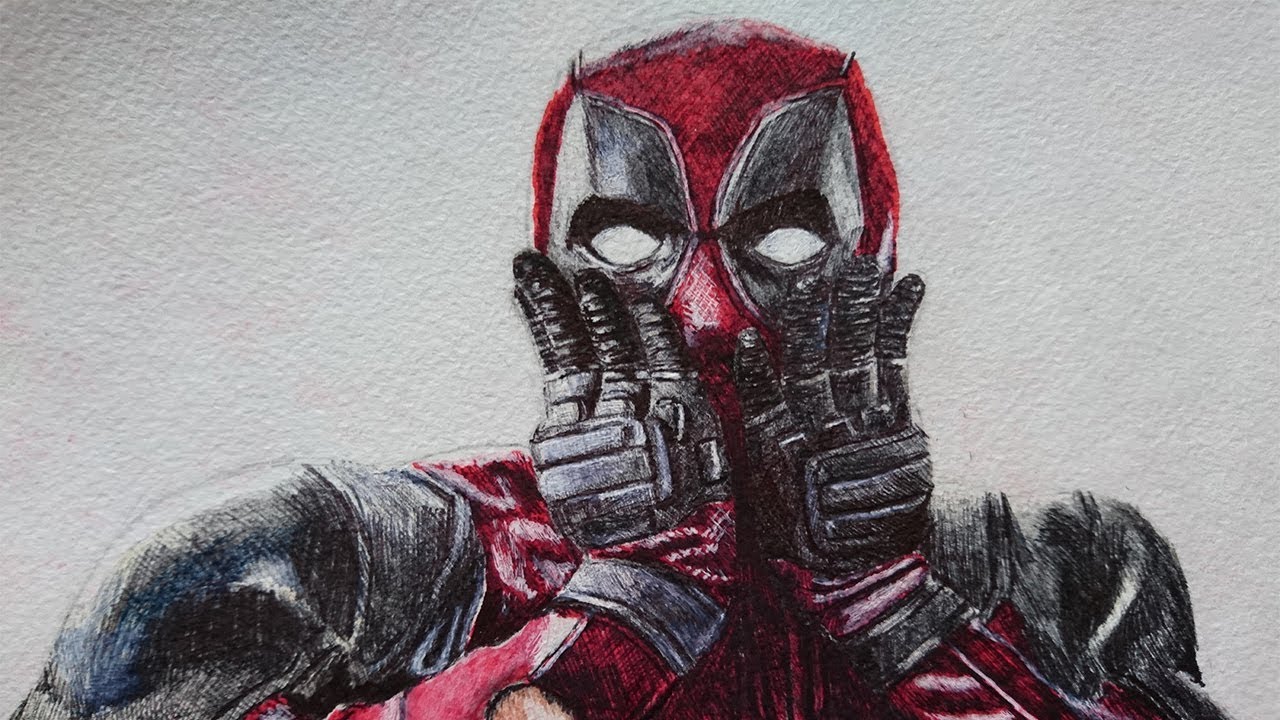 Рисунок Дэдпула (Speed Drawing of Deadpool)