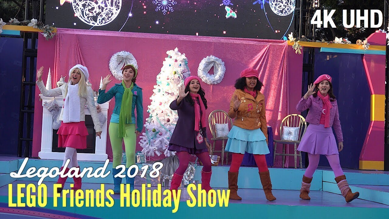 [4K] LEGO Friends Holiday Show Christmas 2018. Legoland California Resort
