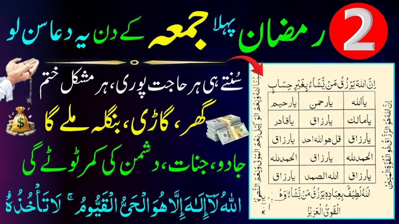 Her Khawahish Pori Ker Da Gi Ya Dua Ajj Ka Din Sirf 1 Bar Sunlo Rizq Mily Ga | Rizq Ka Wazifa