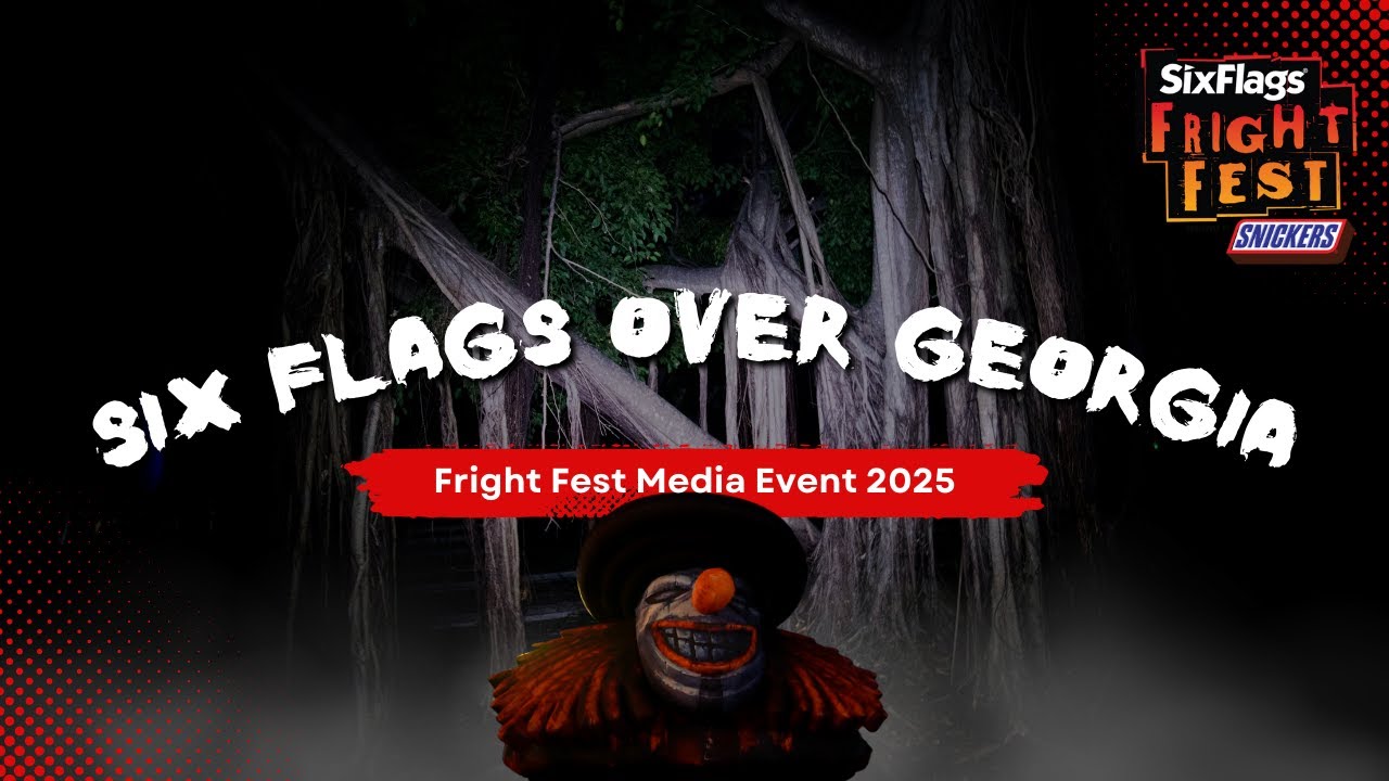 Six Flags Over Georgia Fright Fest 2025 | ALL Haunted Houses & Scare Zones Opening Night Media Event