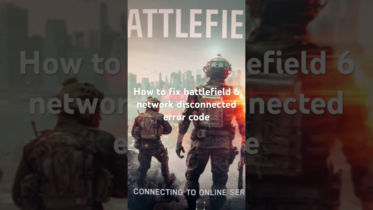 How to fix battlefield 6 network disconnected error code 1 85008S