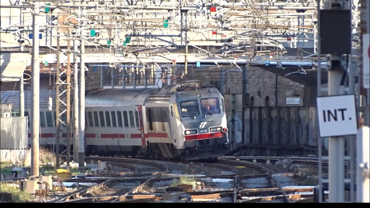 INTERCITY con E401.008 in transito alla Stazione di FIRENZE CAMPO DI MARTE!