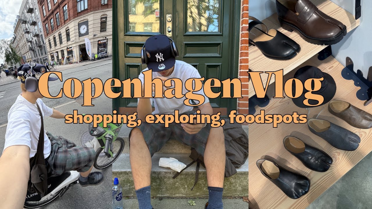 72h Copenhagen Shopping Vlog I Designer + Vintage shopping, Foodspots & flea markets (ft. pickups)