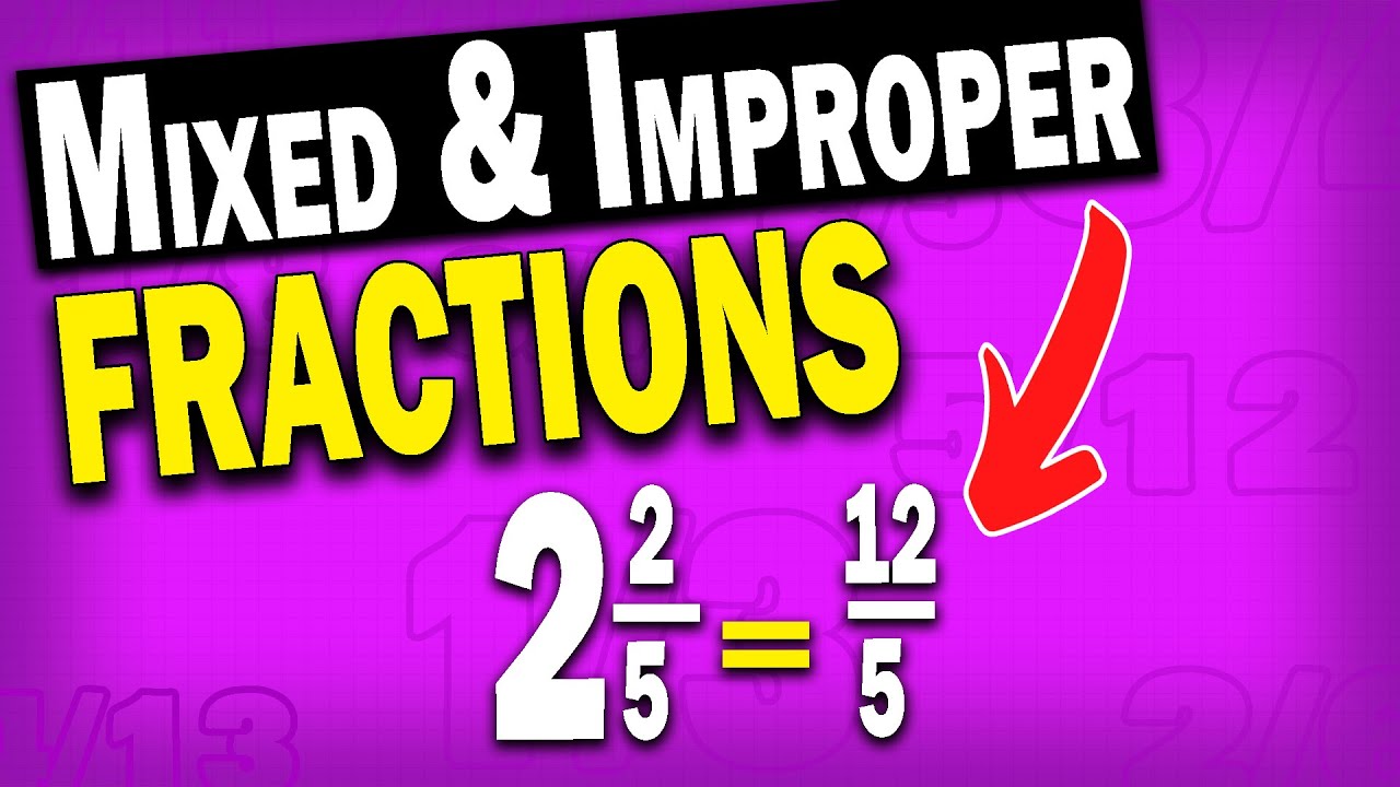 Converting Mixed and Improper Fractions - Functional skills maths level 2